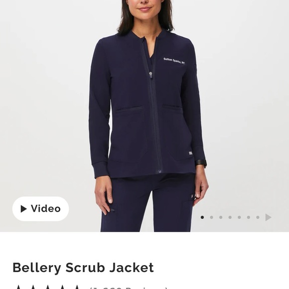 Figs Jackets & Blazers - Figs Bellery Navy Utility Jacket